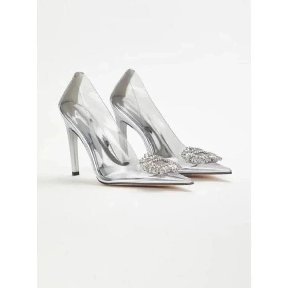 NIB NEW Good American Cinder-F*cking-Rella Pumps SZ 9 - Picture 2 of 12